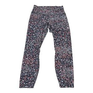 lululemon athletica Black and Red Speckled Leggings
